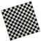 12" x 12" Black & White Checkered Food Basket Liners 12 Pieces